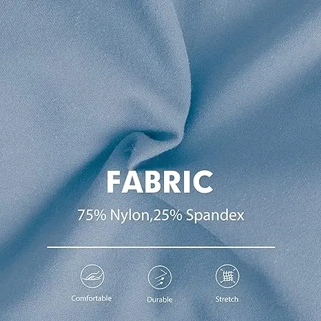 Close-up of nylon-spandex blend fabric for durable and stretchy leggings.