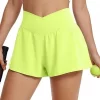 Custom Women's Sports Shorts - Fitness Yoga Running High Waistband Pockets Cute Casual Wear - Yoga Shorts Supplier