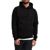 custom men's black hoodie - relaxed fit