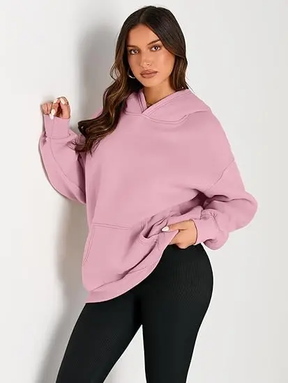 CozyActive Hoodies Manufacturer - Womens Oversized Hoodies Fleece Sweatshirts Long Sleeve Sweaters Pullover Fall Clothes with Pocket