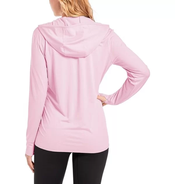 Sports Sun Protection Jacket & Hoodie Supplier - Women's UPF 50+ Sun Protection Shirts Hoodie Quick Dry Long Sleeve Jackets with Pockets Hiking Outdoor