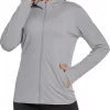 Custom Outdoor Sun Protection Hoodie - Women's UPF 50+ Sun Protection Shirts Hoodie Quick Dry Long Sleeve Jackets with Pockets Hiking Outdoor