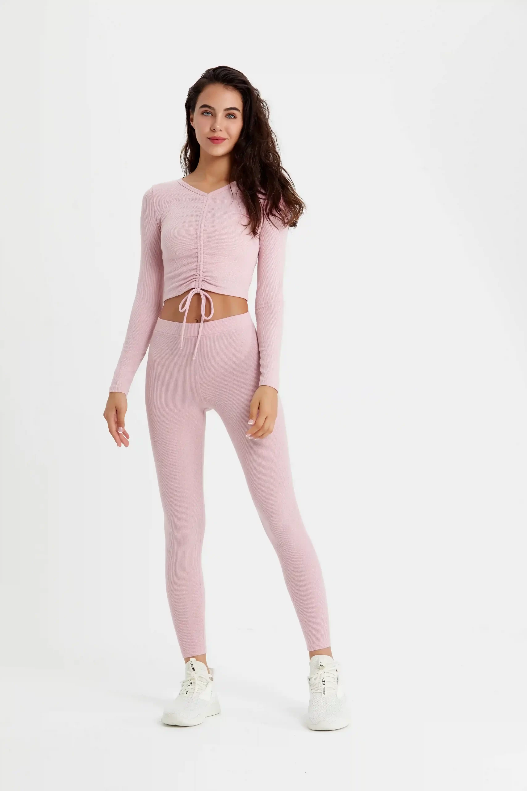 Warm Yoga Clothes - Pink Yoga Clothes Set