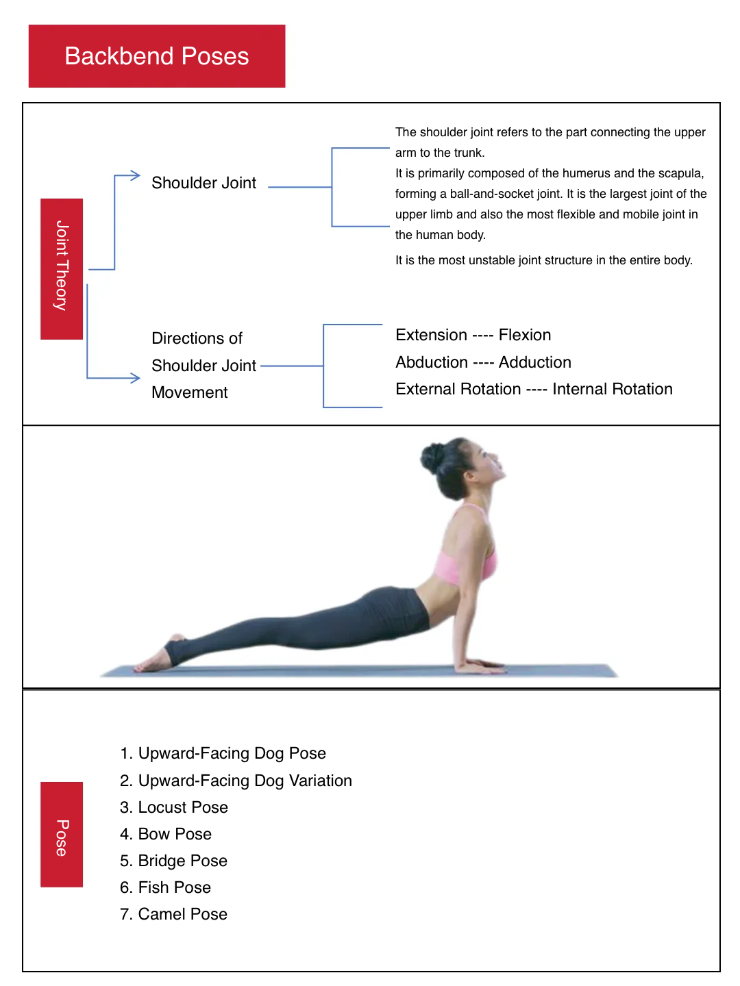 yoga poses of backbend pose