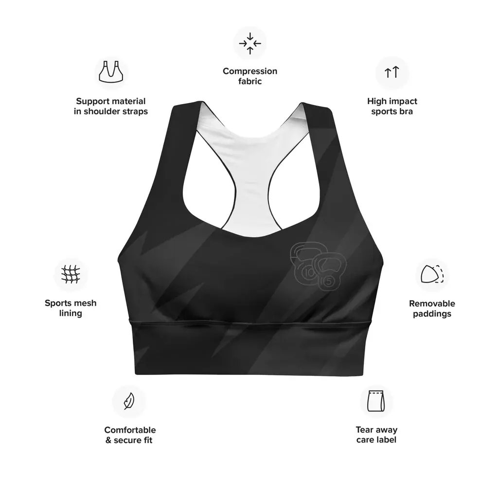 A yoga sports bra with moisture-wicking properties ideal for intense workouts.