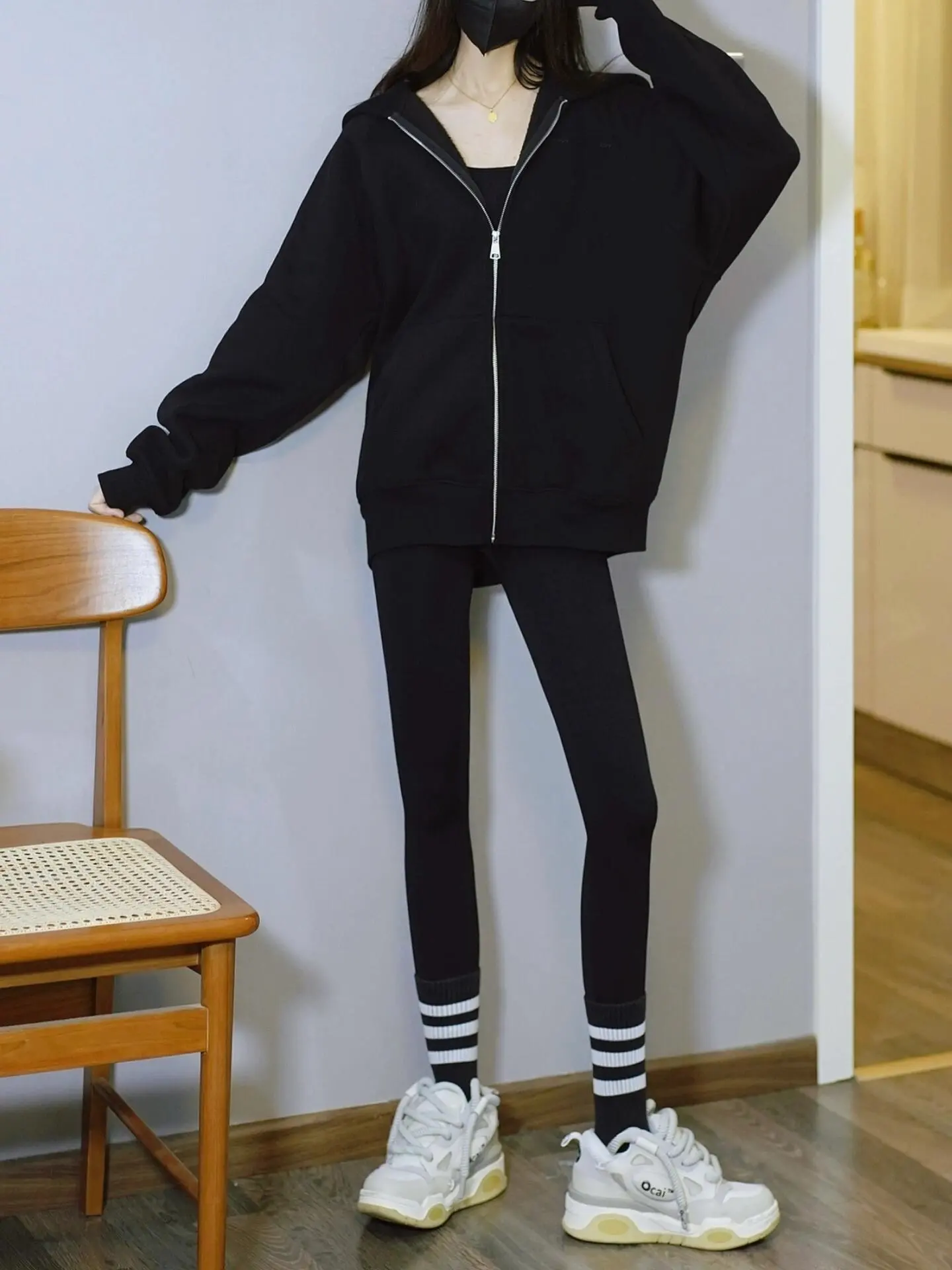 sports hoodie with leggings