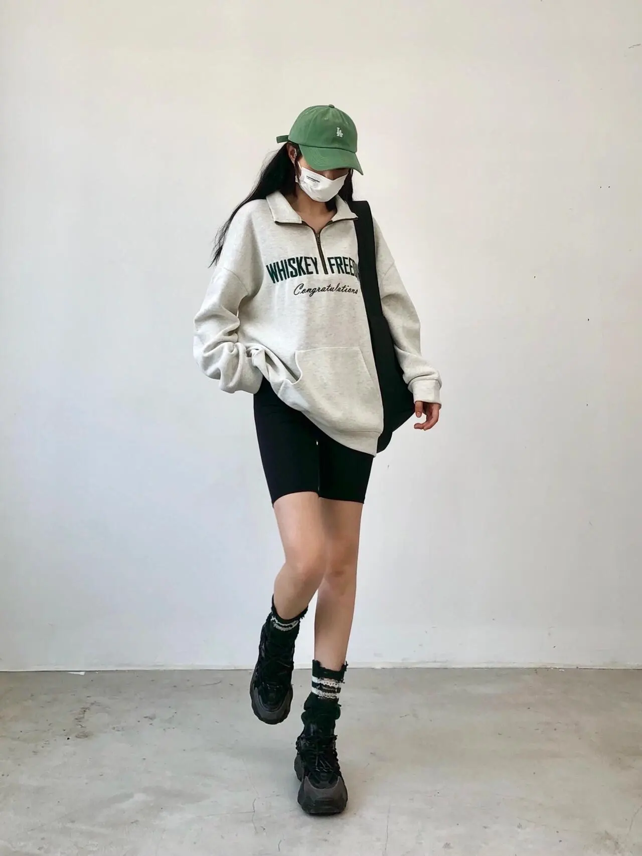 sports hoodie with short leggings